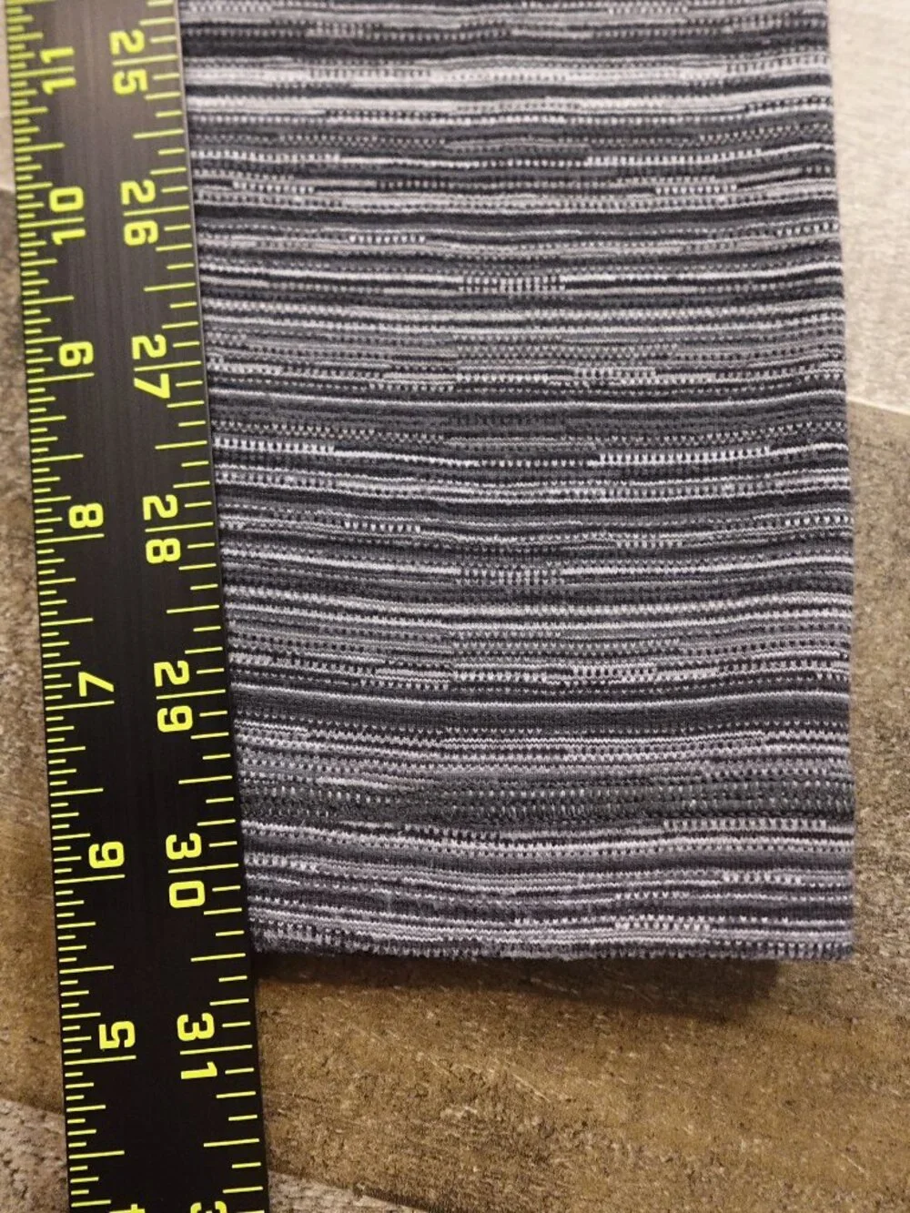 Lululemon Wunder Under Hi-Rise Tight Women’s 6 Black Gray Stripe 30.5